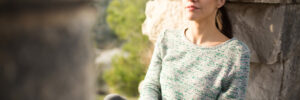woman staring off into distance