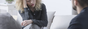 depressed woman