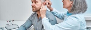Someone treating hearing loss