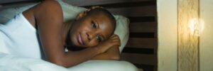 sad and unmotivated woman
