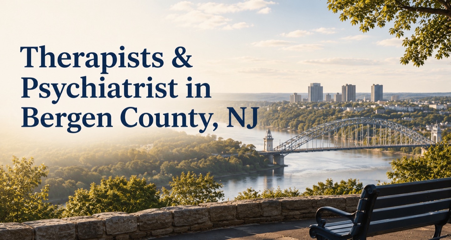 Therapists and psychiatrists serving Bergen County, New Jersey