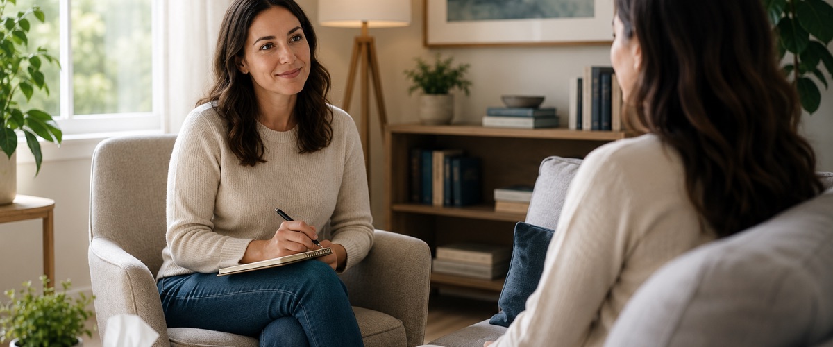 Meeting with a therapist in New Jersey, in person or by telehealth