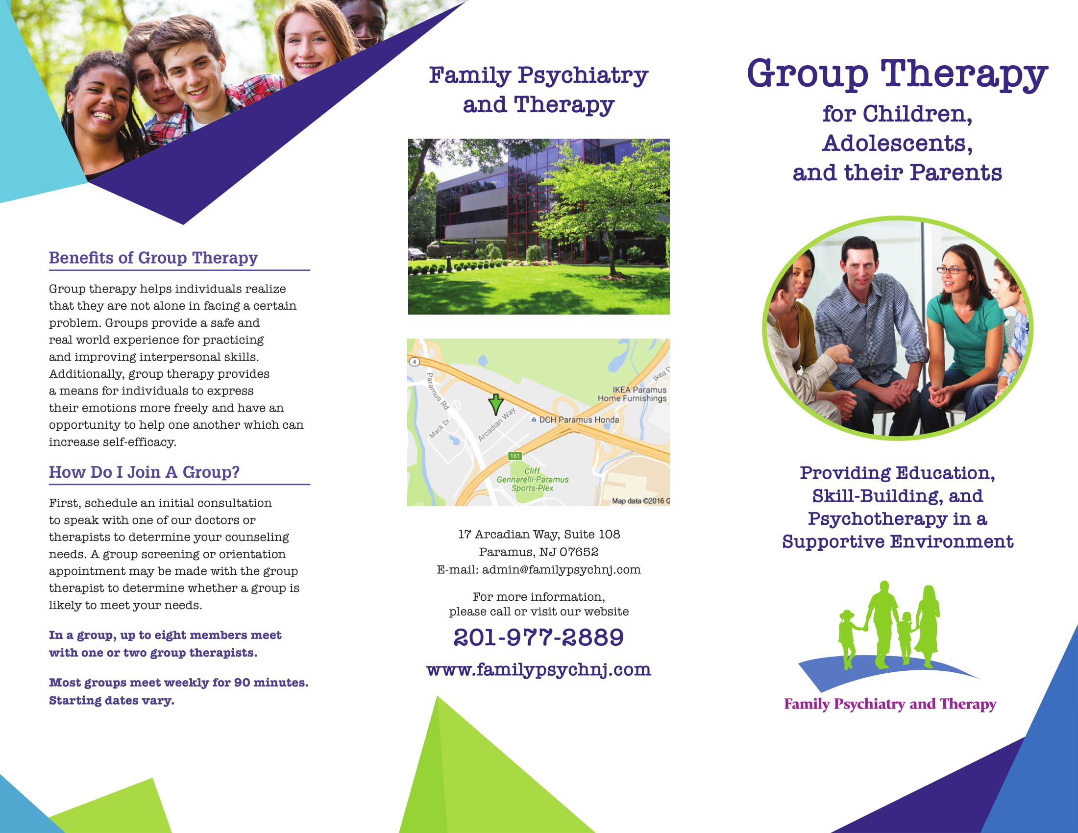 group therapy brochure