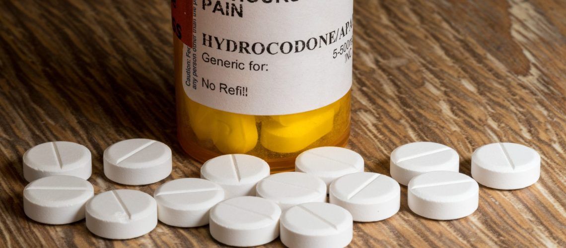 Bottle of Hydrocodone