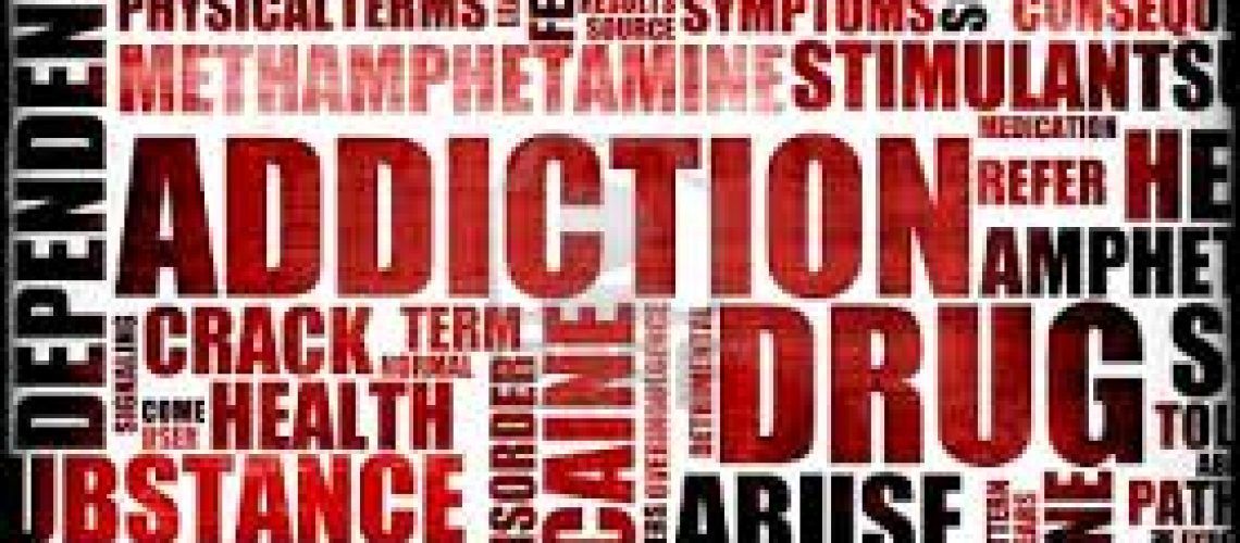 graphic of addiction phrases